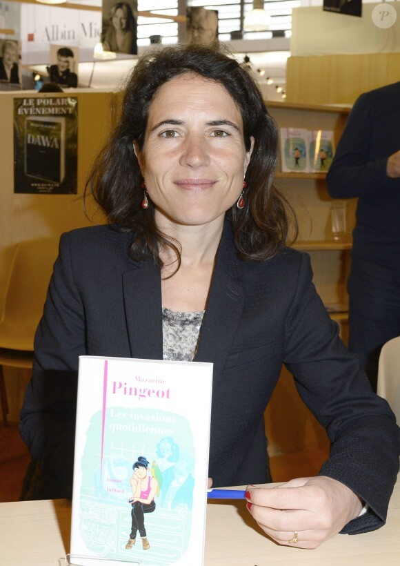 Mazarine Pingeot - 34e édition du Salon du livre à Paris, Porte de Versailles, le 23 mars 2014.