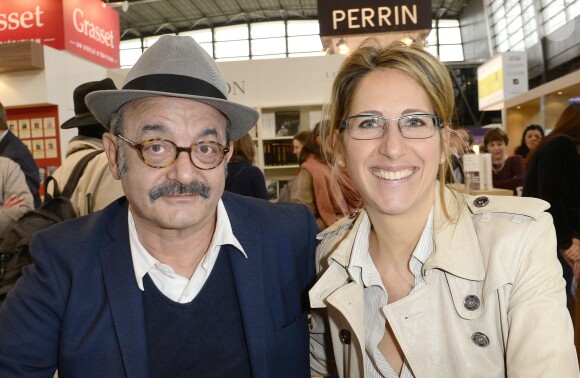 Louis Chedid et Maud Fontenoy - 34e édition du Salon du livre à Paris, Porte de Versailles, le 23 mars 2014.