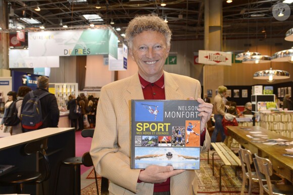 Nelson Monfort - 34e édition du Salon du livre à Paris, Porte de Versailles, le 23 mars 2014.
