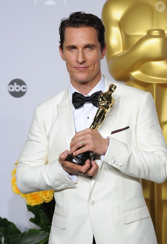 Matthew McConaughey à la 86e cérémonie des Oscars à Hollywood, le 2 mars 2014.