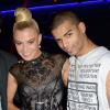Exclusif - Maxime Dereymez, Katrina Patchett, et son petit ami Valentin d'Hoore, et Brahim Zaibat à la soirée de lancement Ray Just Energy Drink au club Redlight à Paris, le 26 mars 2014.