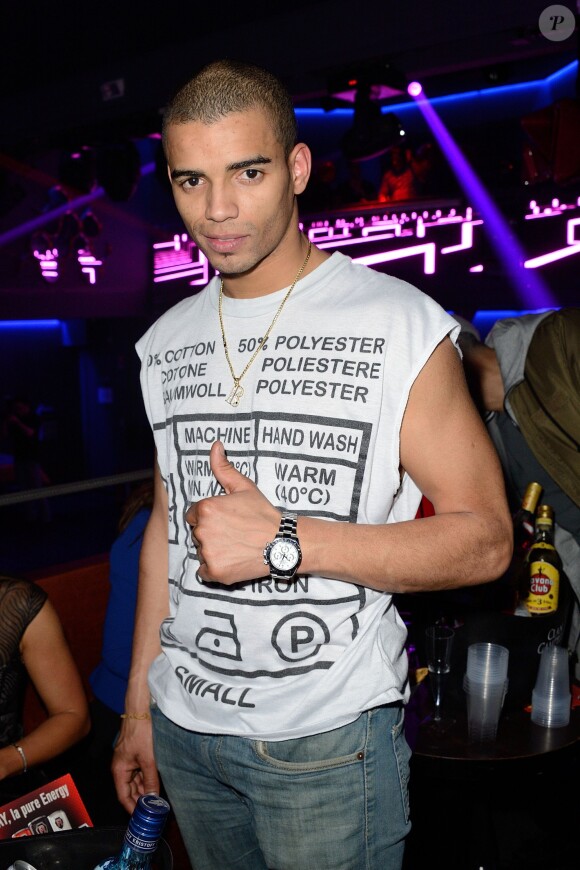 Exclusif - Le danseur Brahim Zaibat à la soirée de lancement Ray Just Energy Drink au club Redlight à Paris, le 26 mars 2014.