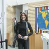 Mary de Danemark à la Fondation LEGO à Billund le 27 mars 2014 pour préparer des sacs à dos garnis pensés par sa propre fondation.