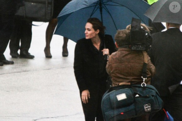Angelina Jolie et William Hague à Sarajevo le 27 mars 2014.