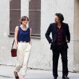 Keira Knightley et Mark Ruffalo sur le tournage du film Begin Again (Can a Song Save Your Life ?) à New York le 19 juillet 2012
