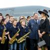 La reine Maxima des Pays-Bas pour le projet ''Les jeunes musiciens déploient leurs ailes'' à Eindhoven le 26 mars 2014