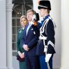 La reine Maxima et le roi Willem-Alexander des Pays-Bas accueillaient le 24 mars 2014 à La Haye le président sud-coréen Park Geun-hye.