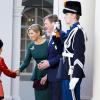 La reine Maxima et le roi Willem-Alexander des Pays-Bas accueillaient le 24 mars 2014 à La Haye le président sud-coréen Park Geun-hye.