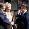 Le roi Willem-Alexander et la reine Maxima des Pays-Bas avec le président chinois Xi Jinping et sa femme Peng Liyuan au château de Keukenhof à Lisse, le 23 mars 2014
