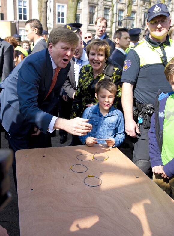 Le roi Willem-Alexander des Pays-Bas au Festival de la Constitution à La Haye le 29 mars 2014
