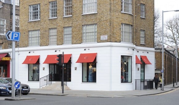 Exclusif - La boutique Carolina Herrera de Knightsbridge, à Londres, le 27 mars 2014, où Pippa Middleton s'est rendue pour quelques achats.