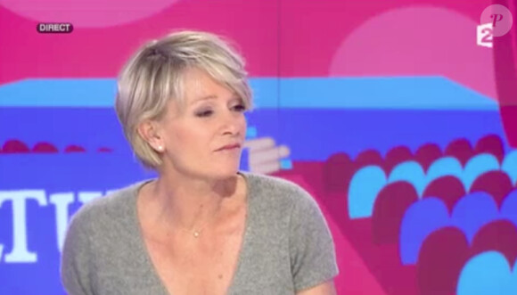 Sophie Davant - Emission "C'est au programme", diffusée sur France 2 le 31 mars 2014.