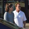 Exclusif - Arnold Schwarzenegger et sa fille Katherine dans les rues de Los Angeles, le 25 août 2012. 