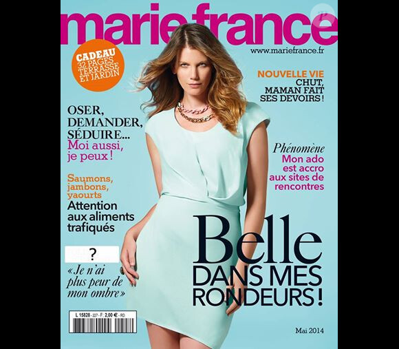 Couverture du magazine Marie France (numéro de mai 2014).