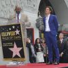 Orlando Bloom et Forest Whitaker sur le Hollywood Walk of Fame à Los Angeles, le 2 avril 2014.