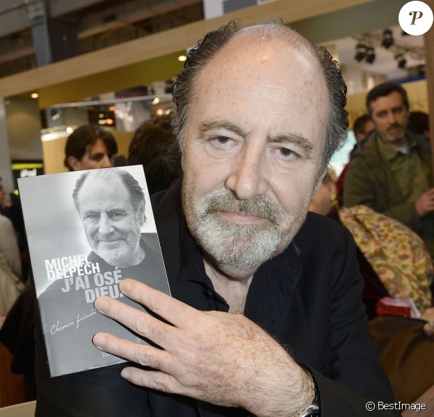 Michel Delpech à la 34e édition du Salon du Livre à Paris, Porte de Versailles, le 22 mars 2014.