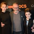 Sophie Turner, Liam Cunningham et Maisie Williams à la première parisienne de la saison 4 de "Game of Thrones", au Grand Rex, le 2 avril 2014.
