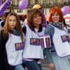Vanessa Demouy, Stéphanie Fugain, Fauve Hautot - 1ère édition des Journées Nationales Contre la Leucémie à Paris, coordonnée par les associations "Laurette Fugain" et "Cent Pour Sang la Vie", le 29 mars 2014.