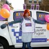 Fauve Hautot - 1ère édition des Journées Nationales Contre la Leucémie à Paris, coordonnée par les associations "Laurette Fugain" et "Cent Pour Sang la Vie", le 29 mars 2014. 