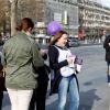 Vanessa Demouy - 1ère édition des Journées Nationales Contre la Leucémie à Paris, coordonnée par les associations "Laurette Fugain" et "Cent Pour Sang la Vie", le 29 mars 2014.