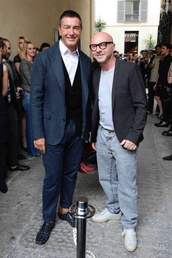 Domenico Dolce et Stefano Gabbana à Milan, le 9 mai 2013.