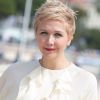 Maggie Gyllenhaal en Chloe lors du photocall pour la série The Honourable Woman au Miptv à Cannes le 7 avril 2014.