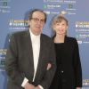 Dean Tavoularis et sa femme Aurore Clément lors du vernissage de l'exposition "Le musée imaginaire d'Henri Langlois" à la Cinémathèque française à Paris le 7 avril 2014