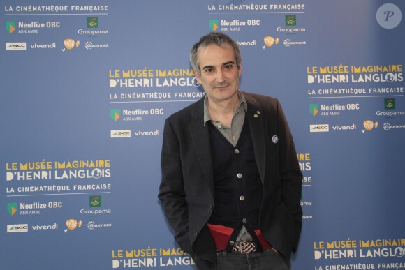 Olivier Assayas lors du vernissage de l'exposition "Le musée imaginaire d'Henri Langlois" à la Cinémathèque française à Paris le 7 avril 2014