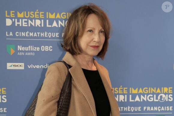 Nathalie Baye lors du vernissage de l'exposition "Le musée imaginaire d'Henri Langlois" à la Cinémathèque française à Paris le 7 avril 2014