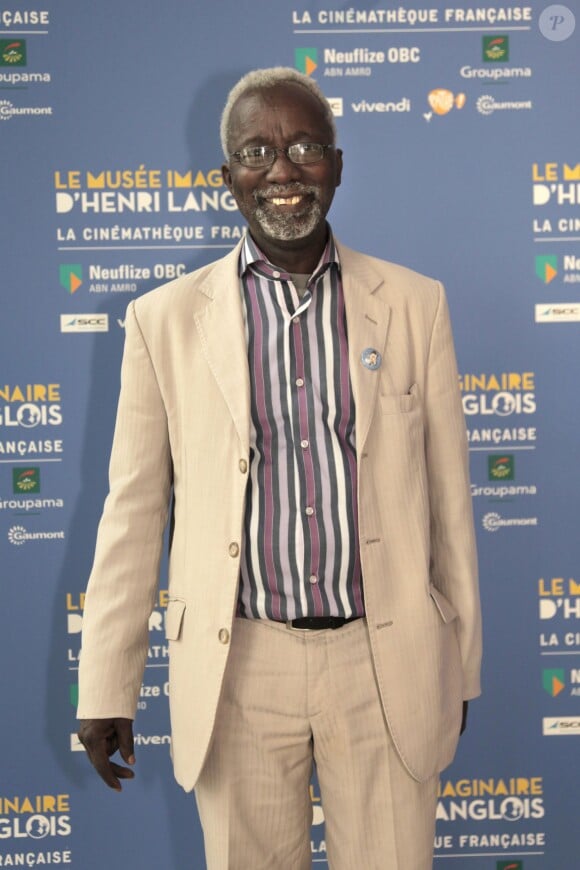 Souleymane Cissé lors du vernissage de l'exposition "Le musée imaginaire d'Henri Langlois" à la Cinémathèque française à Paris le 7 avril 2014