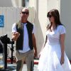 Gavin Rossdale et sa fille Daisy Lowe dans les rues de West Hollywood, le 9 avril 2014.