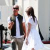 Gavin Rossdale et sa fille Daisy Lowe à West Hollywood, le 9 avril 2014.
