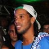 Le joueur de foot Ronaldinho Gaúcho lors du carnaval de Bahia au Brésil le 2 mars 2014.