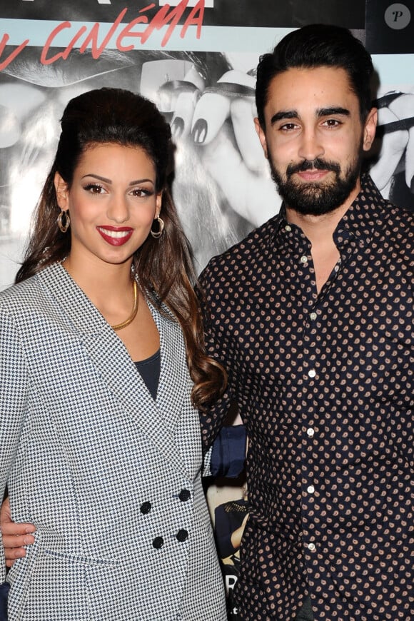 Tal et son petit ami Anthony Such lors de l'avant-première de "Tal au cinéma" au Grand Rex à Paris, le 8 mars 2014.