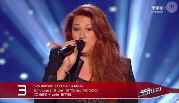 Emma Shaka en live dans The Voice 3, le samedi 12 avril 2014 sur TF1