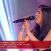 Claudia Costa en live dans The Voice 3, sur TF1, le samedi 12 avril 2014