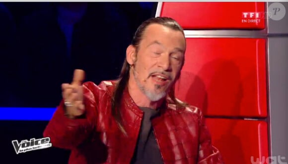 Florent Pagny dans The Voice 3, sur TF1, le samedi 12 avril 2014