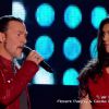 Florent Pagny chante avec ses Talents Wesley, Charlie et Claudia Costa dans The Voice 3, le samedi 12 avril 2014, sur TF1