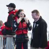 Kate Middleton et le prince William, duc et duchesse de Cambridge, ont fait le plein de sensations fortes au terme de leur septième jour de tournée en Nouvelle-Zélande, le 13 avril 2014, faisant une demi-heure d'hydrojet sur la rivière Shotover.