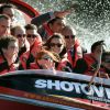 The Duke and Duchess of Cambridge travel on the Shotover Jet along the Shotover River in Queenstown during the seventh day of their official tour to New Zealand. Sunday April 13, 2014. Photo by Anthony Devlin/PA Wire/ABACAPRESS.COM13/04/2014 - Queenstown