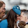 The Duchess of Cambridge receives a traditional Maori welcome called a "hongi" from an official after she arrived with her husband, the Duke of Cambridge after arriving in Dunedin as they continue their tour of New Zealand. Sunday April 13, 2014. Photo by Phil Noble/PA Wire/ABACAPRESS.COM13/04/2014 - Dunedin
