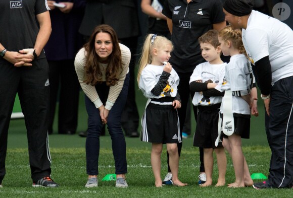 The Duke and Duchess of Cambridge, Prince William and Catherine attend a Rippa rugby event on April 13, 2014 in Dunedin, New Zealand. Photo by Michael Dunlea/Barcroft Media/ABACAPRESS.COM13/04/2014 - Dunedin