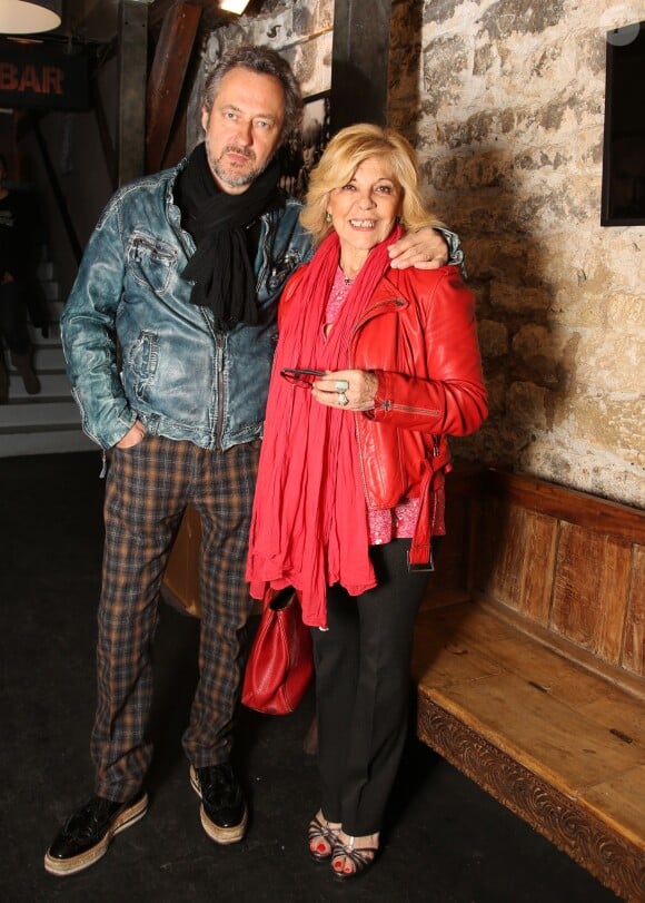 Exclusif - Nicoletta et son mari Jean-Christophe lors du concert de Mickaël Miro, au Café de la danse à Paris, le 12 avril 2014