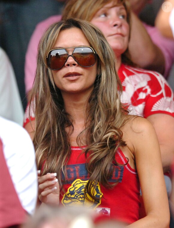 Victoria Beckham en 2006, star des gradins pour supporter l'équipe d'Angleterre