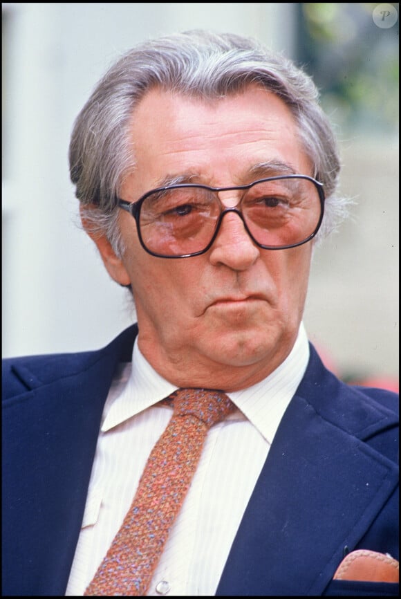 Robert Mitchum à Cognac en avril 1986.