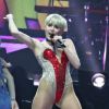 Miley Cyrus en concert dans le cadre de son Bangerz Tour à Las Vegas, le 1er mars 2014.
