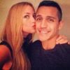 Alexis Sanchez avec sa compagne Laia Grassi