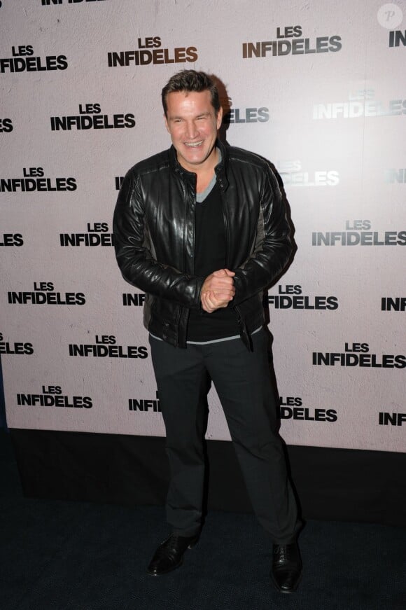 Benjamin Castaldi lors de l'avant-première des Infidèles à Paris le 14 fevrier