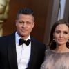 Brad Pitt et Angelina Jolie à la cérémonie des Oscars le 2 mars 2014.