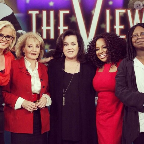 Rosie O'Donnell de retour sur le plateau de The View, le 7 février 2014.